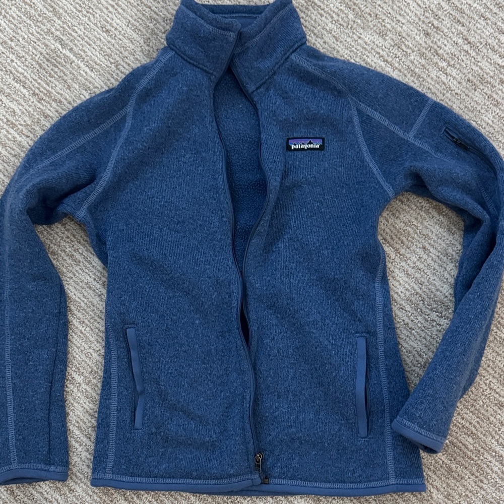 Patagonia blue better sweater Fleece Jacket